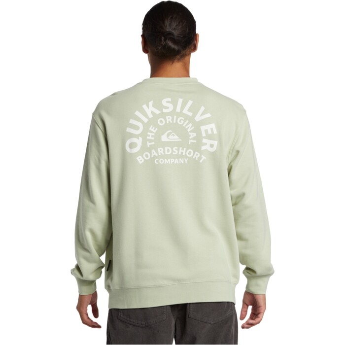 2024 Quiksilver Hombres Sudadera Grfica AQYFT03398 - Dessert Sage